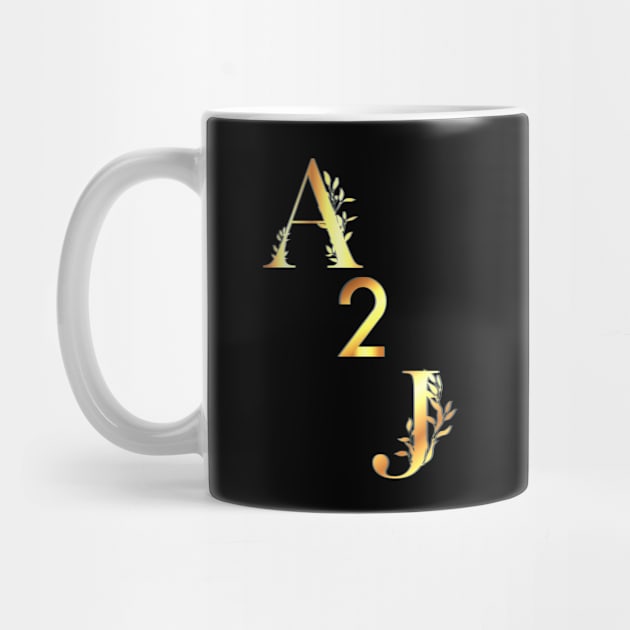 Golden A 2 J by Blue Butterfly Designs 